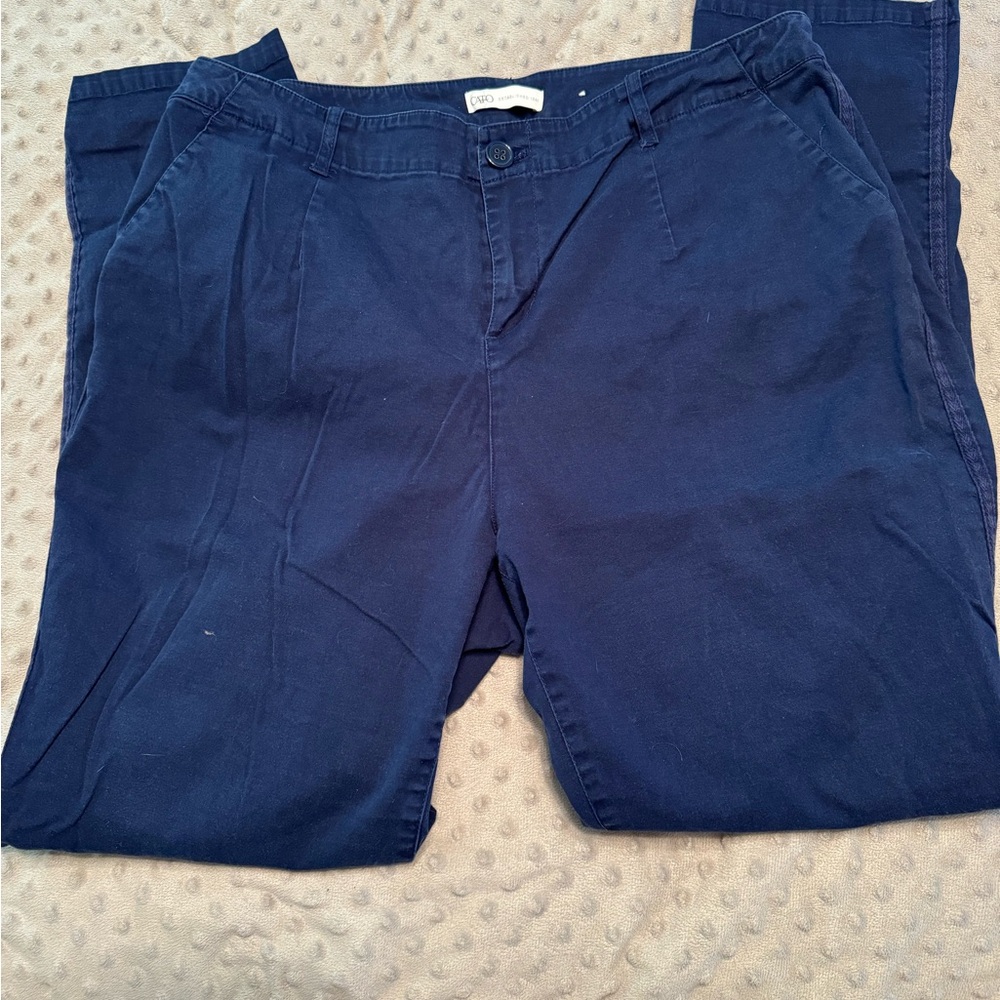 Cato High Rise navy pants size 16W